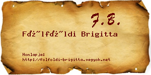 Fölföldi Brigitta névjegykártya